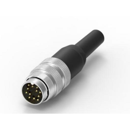 RS PRO Konektor DIN, řada: DP1612PANY, počet kontaktů: 12, velikost: Standard, 60 V, orientace těla: Rovný, IP40 3A,