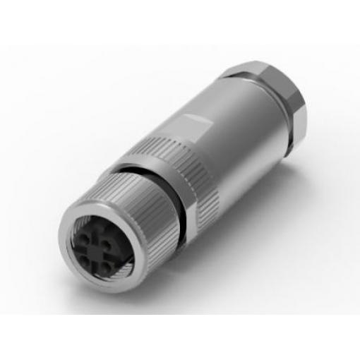 RS PRO Konektor DIN, řada: WPD1204JANY, počet kontaktů: 4, velikost: M12, 250 V, orientace těla: Rovný, IP67 4A, formát