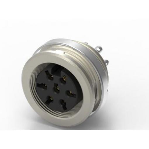 RS PRO Konektor DIN, řada: YE-1607BNY, počet kontaktů: 7, velikost: Standard, 250 V, orientace těla: Rovný, IP40 5A,