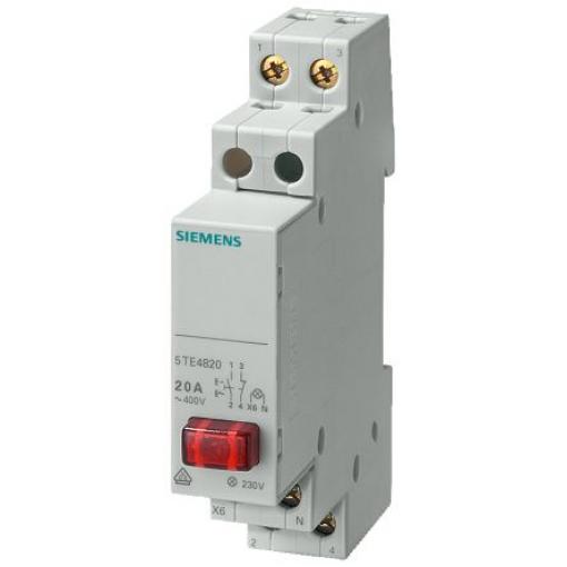 Siemens, rozsah: 5TE4 400V Vypínací obvod Tlačítko, pro použití s: Dlouhá přívodní vedení 20A