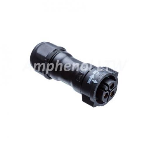 Kulatý konektor, počet kontaktů: 9, Kabel, velikost: Standard Amphenol Industrial, pohlaví kontaktu: Vnitřní, orientace