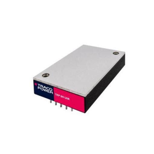 TRACOPOWER Měnič DC/DC TEP 60UIR, výstup: 5 V dc 3 kV, Vin 160V dc 12 A, Vin 14V 60 W -40 °C 75 °C Montáž na plošný spoj