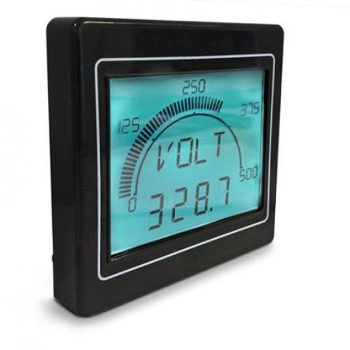 Trumeter Digitální panelový multifunkční měřič, řada: APM-MAX LCD, výška výřezu: 68 mm, šířka výřezu: 68 mm pro Napětí,