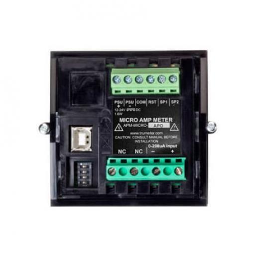 Analogový panelový ampérmetr APM-MICRO-ANO, řada: APM 500 mA, výška výřezu: 68 mm DC, šířka výřezu: 68 mm, přesnost