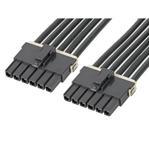 Kabel pro připojení k desce, 150mm, Cín, 25 A, rozteč 5.7mm, řada: Mega-Fit, Molex