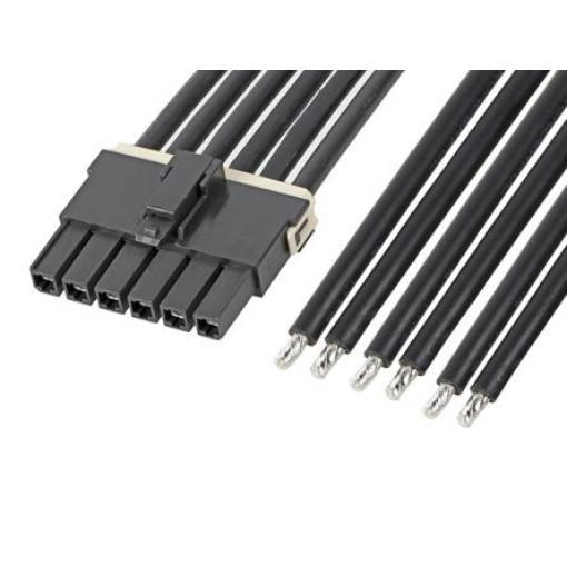 Kabel pro připojení k desce 6 600 mm Vnitřní, řada: 216401 Molex Mega-Fit 6 Vnitřní Bez koncovky