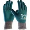 ATG Manipulační rukavice EN 374 Chemické látky Zelená CE Bavlna, Nylon, Para-aramid, Polyester, Polyuretan, Spandex Ano