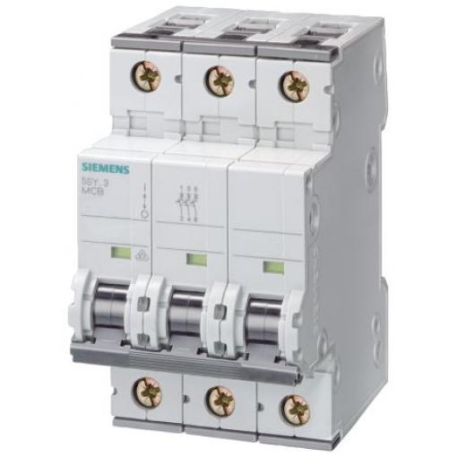 Siemens Miniaturní jistič, rozsah: 5SY7 2pólový 50 A vypínací výkon 5 kA, charakteristika: Typ B, rozsah: SENTRON 400 V