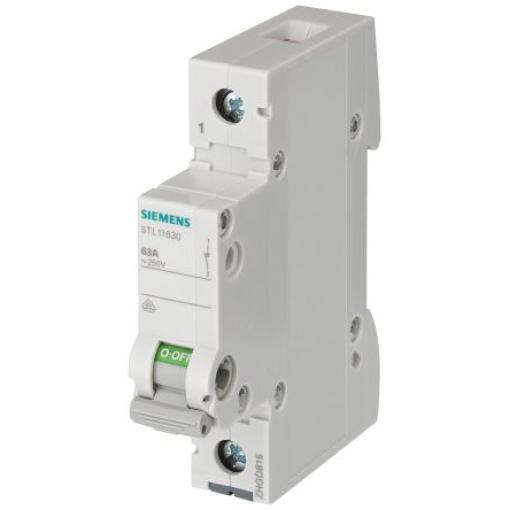 Siemens Oddělovací (hlavní) vypínač, rozsah: 5TL 1pólový Lišta DIN 100 A