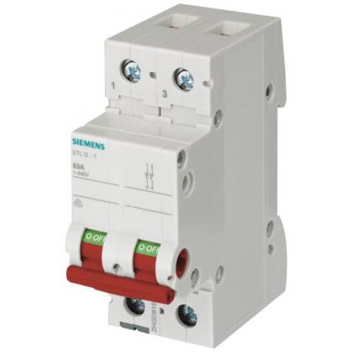Siemens Oddělovací (hlavní) vypínač, rozsah: 5TL 2pólový Lišta DIN 100 A