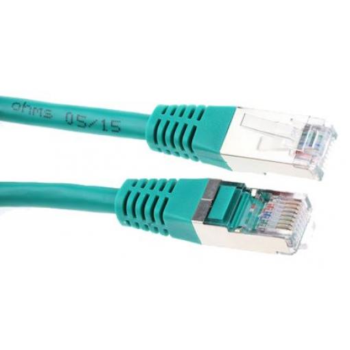 Decelect Cat5e Ethernetové kabely, Zelená, Polyvinylchlorid 0.5 m, typ pláště: Nestíněný Nestíněný