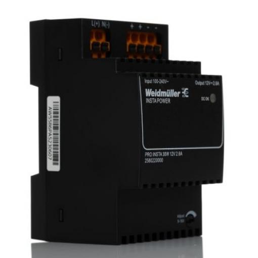 Weidmüller Napájecí zdroj na lištu DIN PRO INSTA, počet výstupů: 5 Lišta DIN 370 V dc, 264V ac 2.6 A AC/DC 12V dc DC 30