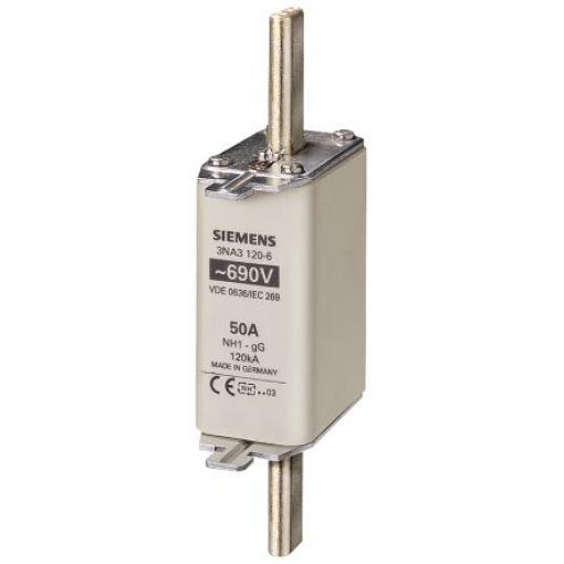 Pojistka s centrovanými vývody 125A NH1 gG Siemens 690V