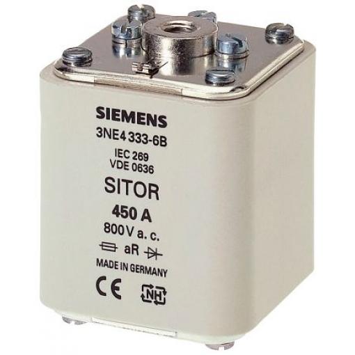 Pojistka s koncovými kontakty ve tvaru čtverce 450 A Siemens 800 V