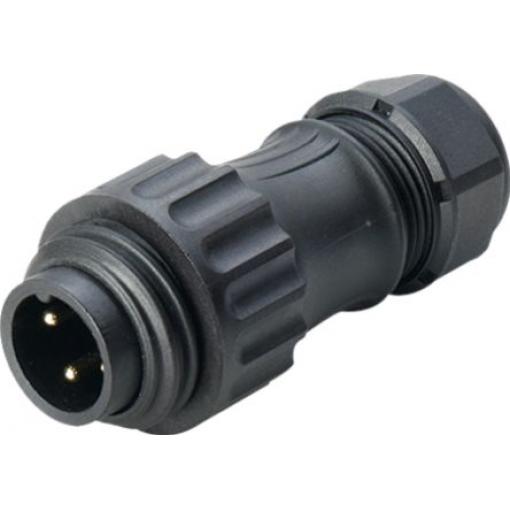 Kulatý konektor, počet kontaktů: 4, Kabel RS PRO, pohlaví kontaktu: Vnější, orientace těla: Rovný Zásuvka, řada: WA22
