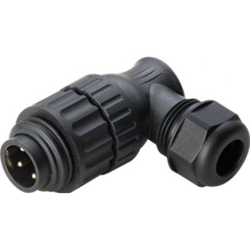 Kulatý konektor, počet kontaktů: 4, Kabel RS PRO, pohlaví kontaktu: Vnější, orientace těla: Pravý úhel Zásuvka, řada: