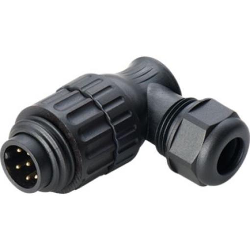 Kulatý konektor, počet kontaktů: 7, Kabel RS PRO, pohlaví kontaktu: Vnější, orientace těla: Pravý úhel Zásuvka, řada: