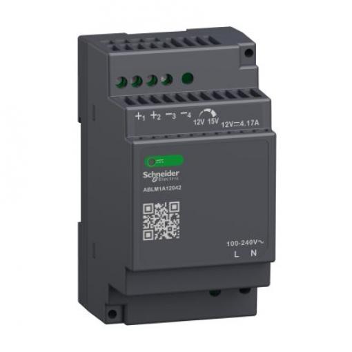 Schneider Electric Napájecí zdroj na lištu DIN Modicon ABL, počet výstupů: 1 Režim řízeného spínače 240V ac 4.17 A St.