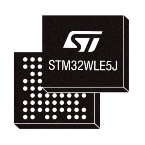 STMicroelectronics Bezdrátový mikrokontrolér STM32WL55JCI7 32 bit 48 MHz 256kB Blesk 64 kB RAM, počet kolíků: 48