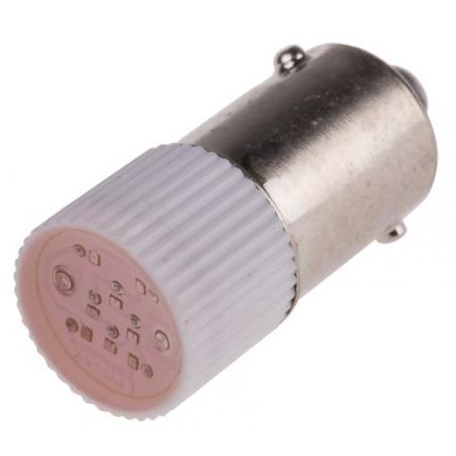 RS PRO Kontrolka barva světla Červená, objímka žárovky: BA9 vícečipový, průměr: 10 mm, 12 V dc