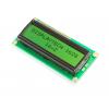 Monochromatický LCD displej, řada: 162 g Alfanumerické podsvícení LED Zelená, Žlutá Displaytech Zelená 2 x 16
