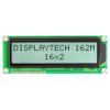 Monochromatický LCD displej, řada: 162M Alfanumerické podsvícení LED Bílá Displaytech Zelená 2 x 16