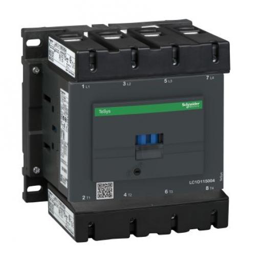 Schneider Electric 4 NO Stykač napětí ve vinutí 220V ac 4pólový 200 A 1kV 24 W s 4 NO kontakty Rezistivní zátěž,
