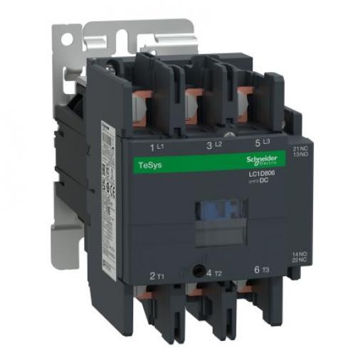 Schneider Electric 1 NO, 1 NC Stykač napětí ve vinutí 24V dc 3pólový 80 A 690V 45 kW s 1 NO/1 NC kontakty 24V dc Řízení