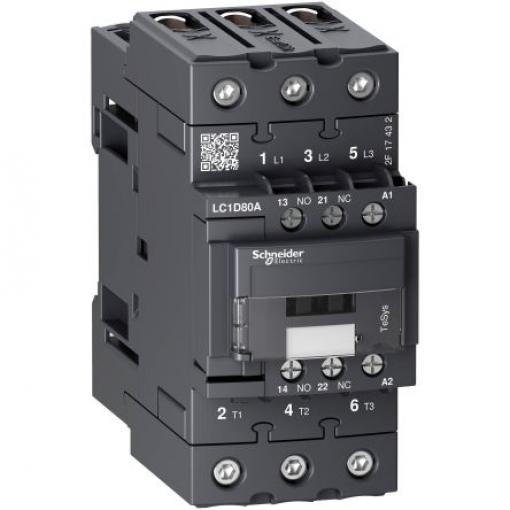 Schneider Electric 1 NO, 1 NC Stykač napětí ve vinutí 400V ac 3pólový 66 A 37 kW s 1 NO/1 NC kontakty Řízení motoru,