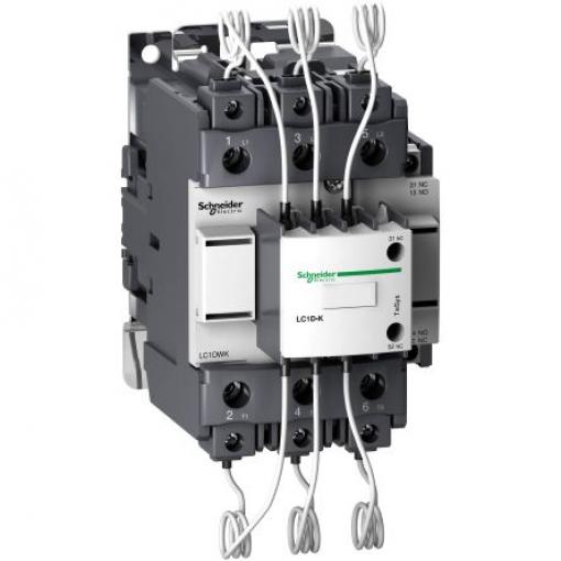 Schneider Electric 1 NO, 2 NC Stykač napětí ve vinutí 110V ac 3pólový 690V s 1 NO, 2 NC kontakty Kondenzátorové spínání,