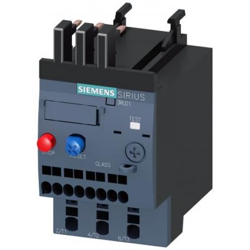 Siemens, rozsah: SIRIUS 3RU2 a hodnotami FLC motoru 0.8A 800mA 0.25 kW