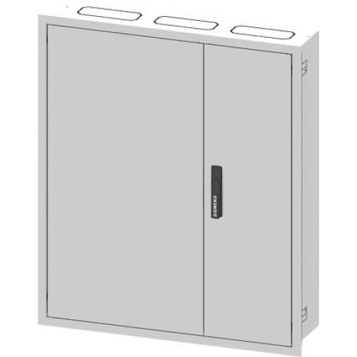 Siemens Nástěnná krabice, řada: ALPHA IP31 Ocel Černá RAL 9016 550 mm 1250 mm 210 mm
