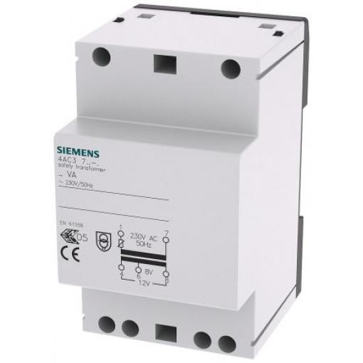 Siemens Transformátor na lištu DIN 24 W, primární napětí: 230 V, sekundární napětí: 8 V, 12 V, počet výstupů: 5, Lišta