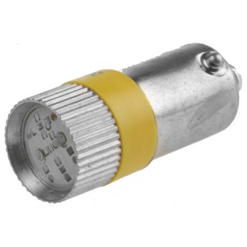 RS PRO Kontrolka barva světla Žlutá, objímka žárovky: BA9 vícečipový, průměr: 10 mm