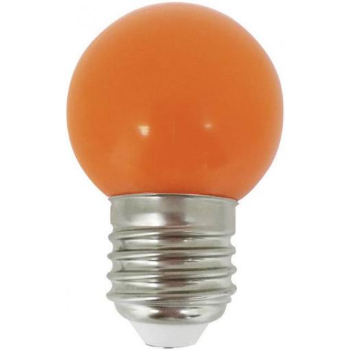 LightMe LM85255 LED Energetická třída (EEK2021) G (A - G) E27 kapkový tvar 1 W oranžová (Ø x d) 45 mm x 69 mm 1 ks