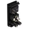 Bulgin Konektor IEC C14, orientace těla: Rovný, Zacvakávací montáž velikost pojistky 5 x 20 mm Vnitřní, 250 V 10A