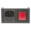 Bulgin Konektor IEC C14, orientace těla: Rovný, Zacvakávací montáž velikost pojistky 5 x 20 mm Vnitřní, 250 V 10A