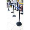 320 mm, Černá, Modrá Ocel, Polypropylen Ø 50 mm výška 1.01 m, šířka: 320mm RS PRO