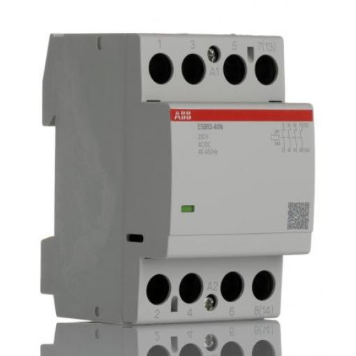 ABB Stykač napětí ve vinutí 230V ac/dc 4pólový 63 A 400V ac 43.6 kW s 4 NO kontakty 230V ac/dc Bezpečnost, rozsah: ESB