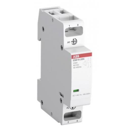 ABB Stykač napětí ve vinutí 48V 2pólový 20 A 250V 4.6 kW s 2 NO kontakty 48V Bezpečnost, rozsah: ESB 2P