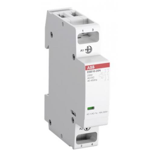 ABB Stykač napětí ve vinutí 110V ac 2pólový 20 A 250V 4.6 kW s 2 NC kontakty 110V ac Bezpečnost, rozsah: ESB 2P