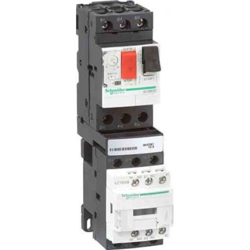 Schneider Electric Startér DOL, rozsah: TeSyS GV2, LC 2.5 kW 4A 500V ac 3pólový 3fázový IP65
