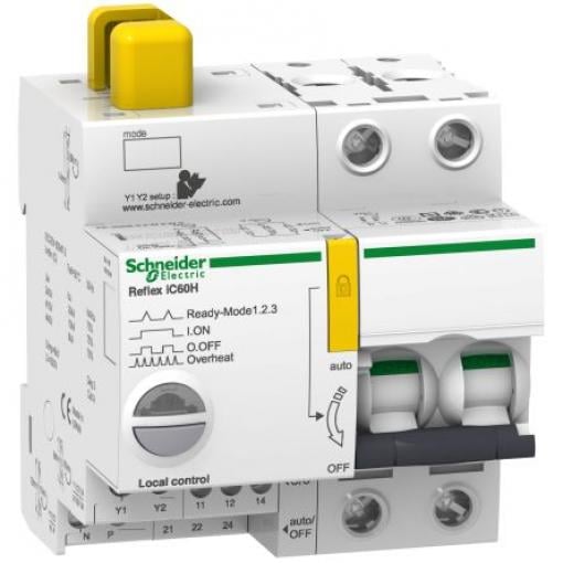 Schneider Electric Miniaturní jistič, rozsah: Acti9 Reflex 2pólový 10 A vypínací výkon 30 kA, charakteristika: Typ D,