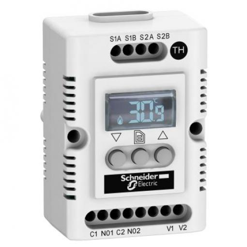 Schneider Electric Termostat, řada: ClimaSys 80 °C 4 A -40 °C 90/140 V ac 140V