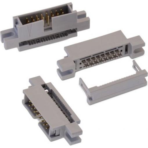 Wurth Elektronik Konektor IDC, řada: WR-BHD Vnější, rozteč: 2.54 mm, počet kontaktů: 14, počet řad: 2, Kabel, IDC,