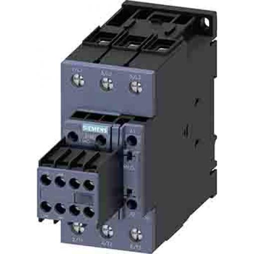 Siemens 2 NO, 2 NC Stykač napětí ve vinutí 230V ac 3pólový 65 A 30 kW s 2 NO/2 NC kontakty Reverzační
