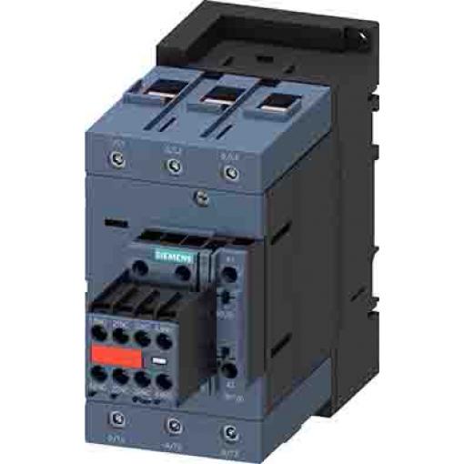 Siemens 1 NO, 1 NC Stykač napětí ve vinutí 24V dc 3pólový 80 A 37 kW s 2 NO/2 NC kontakty Reverzační