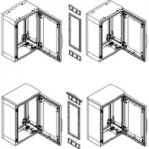 Sada spojek, řada: NSYMUPLA Schneider Electric, Polyester Sada spojek PLA Thalassa IP55 500 mm, délka: 500 mm 15 mm