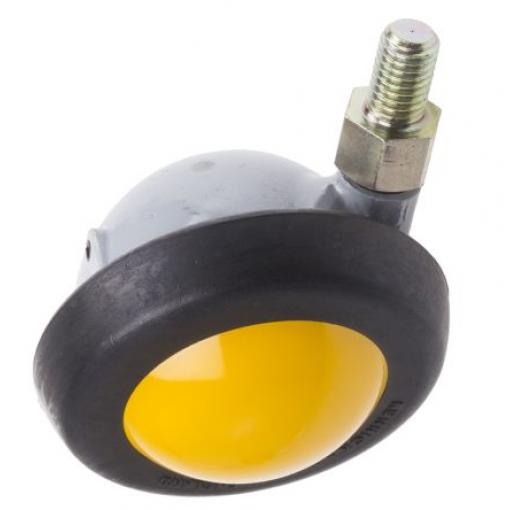 RS PRO Otočné 75 kg 63 mm, Pryž