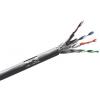RS PRO Cat7a Ethernetové kabely, Bílá, Nízko dýmivý bezhalogenový, A: Pevný, 300 V 100 m, B: Pevný, typ pláště: Stíněné